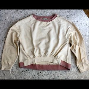 Anthropologie cropped sweatshirt xs